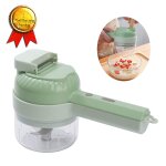 Coupe - l�gumes �lectrique - innovtec - portable - acier inoxydable - imperm�able - �lectrique � un bouton ...