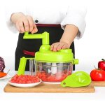 Hachoir  lgumes - coupe - lgumes manuel - 800ml - 3 lames - antidrapant - facile  nettoyer
