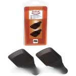 Coupe - livres carr�es pour raclette tefal - lot de 2 - compatible lave - vaisselle - noir