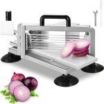 Coupe - tomates commerciale - vevor - trancheuse  tomates de 48 mm - pour couper les tomates les concombres ...