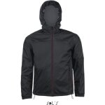 Coupe - vent homme - skate - noir / gris fonc - dperlant - impermable - manches longues