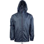Coupe - vent kariban - bleu - multisport - repliable - capuche - 100% polyester