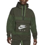 Coupevent nike air unlined anorak - homme - vert - manches longues - multisport - respirant