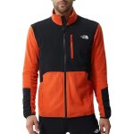 Coupevent the north face glacier fleece - homme - randonne - montagne - manches longues - orange