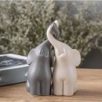 Couple dlphant cramique dcoration maison dcoration paire danimaux figurines dcoratives salon chambre ...