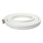 Liaison frigorifique 1 / 4 - 3 / 8 pré - dudgeonnée liaison flare bi tube m1 sannover 3 mètres Liaison frigorifique 1 / 4 - 3 / 8 pré - dudgeonnée liaison flare bi tube m1 sannover 3 mètres