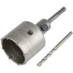 Couronne scie tr�pan carotteuse � sec � 68mm + adaptateur sds plus 110 mm