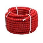 Couronne tube multicouche gain� rouge �16 - longueur 50 m�tres noyon & thiebault