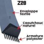 Courroie tondeuse z28 trap�zo�dale - 10 mm x 720 mm