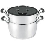 Couscoussier 6 litres en inox ? intérieur en pierre Couscoussier 6 litres en inox ? intérieur en pierre