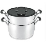 Couscoussier - inox - 6l - revtement pierre - compatible tous feux - haute qualit