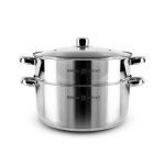 Couscoussier inox 20 cm tfi avec couvercle en verre marrakech 20 de kitchencook Couscoussier inox 20 cm tfi avec couvercle en verre marrakech 20 de kitchencook