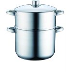 Couscoussier - royal swiss - 12 l - inox 18 / 10 - tous feux (induction) - gris