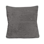 Coussin 45x45 cm cocooning gris par soleil docre