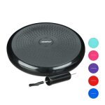 Relaxdays coussin d?air � picots 33 cm pompe � air balance fitness coussin disque d?�quilibre noir