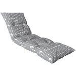Coussin bain de soleil - jardin prive - flocons vibration ombre - 118 x 78 x 54 cm