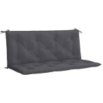 Coussin pour balancelle - vidaxl - 120 cm - gris anthracite - rectangulaire - ext�rieur