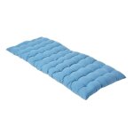 Coussin pour banc de jardin - homescapes ? bleu fonc� ? 108 x 42 x 5 cm ? matelas de sol ? coton et polyester ...