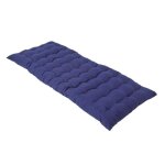 Coussin pour banc de jardin - homescapes ? bleu marine ? 108 x 42 x 5 cm ? matelas de sol ? coton et ...