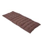 Coussin pour banc de jardin - homescapes ? chocolat ? 108 x 42 x 5 cm ? matelas de sol ? coton et polyester ...