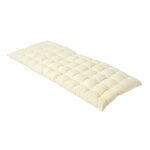 Coussin pour banc de jardin - homescapes ? cr�me ? 108 x 42 x 5 cm ? matelas de sol ? coton et polyester ...