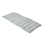 Coussin pour banc de jardin - homescapes - gris ? 108 x 42 x 5 cm ? matelas de sol ? coton et polyester ...