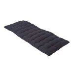 Coussin pour banc de jardin - homescapes ? noir ? 108 x 42 x 5 cm ? matelas de sol ? coton et polyester ...