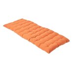 Coussin pour banc de jardin - homescapes - terracotta ? 108 x 42 x 5 cm ? matelas de sol ? coton et polyester ...