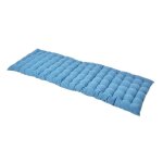 Coussin pour banc de jardin - homescapes ? bleu fonc� ? 143 x 48 x 5 cm ? matelas de sol ? coton et polyester ...