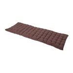 Coussin pour banc de jardin - homescapes ? chocolat ? 143 x 48 x 5 cm ? matelas de sol ? coton et polyester ...