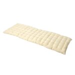 Coussin pour banc de jardin - homescapes ? cr�me ? 143 x 48 x 5 cm ? matelas de sol ? coton et polyester ...