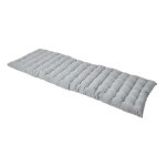 Coussin pour banc de jardin - homescapes ? gris ? 143 x 48 x 5 cm ? matelas de sol ? coton et polyester ...