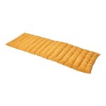 Coussin pour banc de jardin - homescapes ? jaune moutarde ? 143 x 48 x 5 cm ? matelas de sol ? coton ...