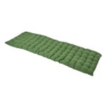 Coussin pour banc de jardin - homescapes ? vert fonc� ? 143 x 48 x 5 cm ? matelas de sol ? coton et polyester ...
