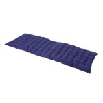 Coussin pour banc de jardin - homescapes ? bleu marine ? 143 x 48 x 5 cm ? matelas de sol ? coton et ...