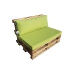 Coussins pour canap palette - natalia spzoo - pomme verte - 120x80 cm - dhoussable - rsistant au soleil ...