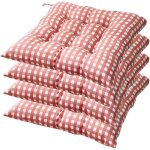 Coussin de chaise 40x40 cm lot de 4 coussins rembourrs en coton pp doux et confortables pour une utilisation ...