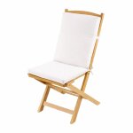 Coussin de chaise ext�rieur assise et dossier minorque blanc 40x90 cm