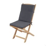 Coussin de chaise ext�rieur assise et dossier minorque gris anthracite 40x90 cm