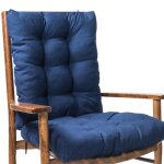 Coussin de chaise de jardin confortable en polyester bross� - surenhap - marine - carr� - 43x43x10cm ...