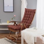 Coussin de chaise longue bain de soleil coussin transat jardin exterieur antidrapante avec couvre - ...