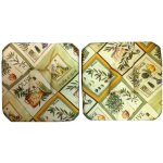 Coussin de chaise - oliviera - 100% polyester - anti - tache - rversible