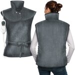 Coussin chauffant electrique pour le dos nuque paules - sinnlein - gris - 100w - arrt automatique