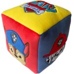 Coussin - cube - patpatrouille - microfibre - 25 x 25 x 25 cm
