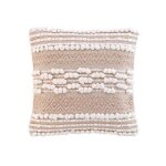 Coussin d�co blanca 40x40cm naturel & blanc