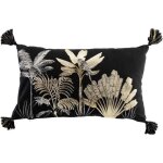Coussin dco imprim karaba 30x50cm noir