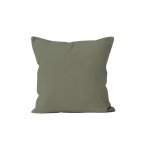 Coussin dhoussable 60x60 cm alix kaki par soleil docre