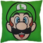 Coussin double face - carr� - mario bros - mario et luigi - microfibre - 40 x 40 cm