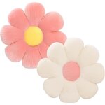 Coussin de fleur 2 pices - coussins en forme de fleur de marguerite coussin de sol en peluche de fleur ...