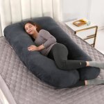 Coussin de grossesse de maternit pour dormir et dallaitement multifonctionnel en forme de u dgf053